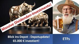 65.000€ in Dividenden ETFs und Branchen ETFs investiert! | meine Cashquote | Blick ins Depot