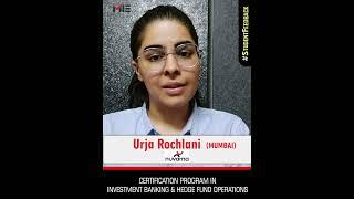 Urja Rochlani | Investment Banking Course Feedback | i-banking Career