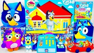 Satisfying Bluey Toy Collection Unboxing Review  Bluey Family Home Playset  Mini Bluey Backpack ASMR