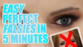  How to Apply False Eyelashes in 5 MINUTES ⏰