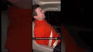 He couldn't hold in his poop in the car  | #tiktok eazyblakeoven_ #shorts