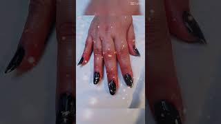 Black is beautiful. #nailpolish #naildesign #nail #dubai #nails #nailstyle #nailart