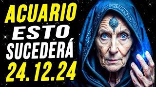 ACUARIO, 24  diciembre ¡TU VIDA DARÁ UN GIRO! ¡MILLONES CAERÁN DEL CIELO, ÉXITO Y AMOR INCLUIDOS!