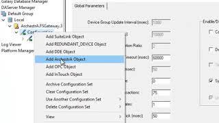 Setting System Management Console (SMC) Wonderware Intouch