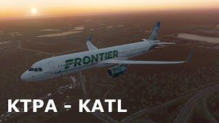 X Plane 11 | **NEW THRUSTMASTER T.16000M** | Airbus A321 | Tampa - Atlanta