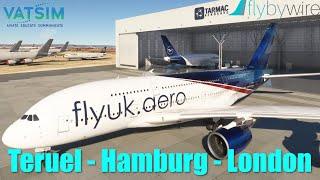 Airbus A380 Delivery flight | LETL - EDHI - EGLL | VATSim