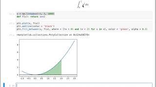 Exact Areas and Definite Integral with Python