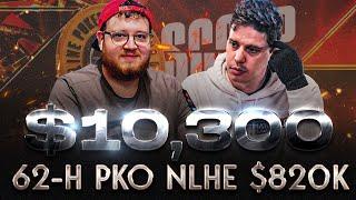 $10,300 KO @ZerosPoker  @TeamNeverLuckyTV SCOOP 2023 62-H Final Table Cards-Up Poker Replay