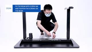 AOKE STANDING DESK INSTALLATION: AK02YJYT-Y-A-F SINGLE MOTOR HEIGHT-ADJUSTABLE DESK FRAME + DESKTOP