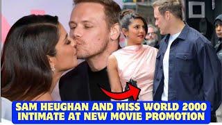 Sam Heughan and Miss World 2000 intimate at new movie promotion