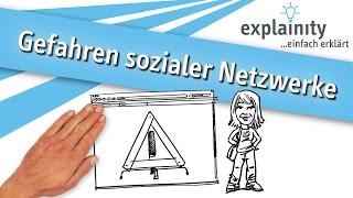 Gefahren sozialer Netzwerke einfach erklärt (explainity® Erklärvideo)