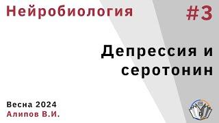 Нейробиология обучения 3. Депрессия, антидепрессанты и серотонин