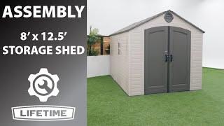 Lifetime 8' x 12.5' Outdoor Storage Shed | Lifetime Assembly Channel