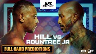 UFC Baku Jamahal Hill vs Khalil Rountree Full Card Predictions