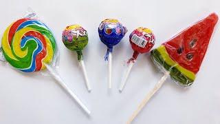 Rainbow lollipops chupa chups watermelon lollipops