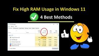 How To Fix High RAM/Memory Usage on windows 11