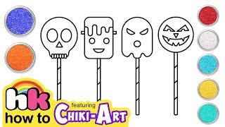 Chiki Art | Halloween | Draw and Paint Halloween Candies + More Halloween Art | HooplaKidz How To