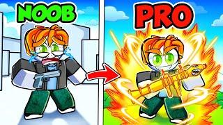 Upgrading my BEST FRIEND From NOOB to PRO in RIVALS (roblox)