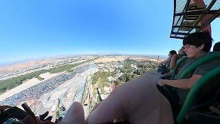 Lex Luthor - Drop Of Doom Six Flags Magic Mountain POV 4K