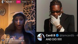 Cardi B admits to sleeping with another man while pregnant