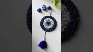 Diy evileye wall hanging #diy #shortvideo #diycrafts #art #artandcraft#evileye #craftideas #craft