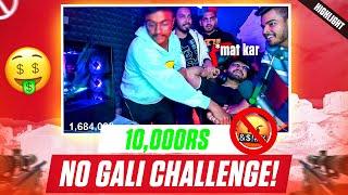 THEY PUT ICE  to TRIGGER ME!  || 10,000Rs NO GALI CHALLENGE in BGMI!  || HYDRA ALPHA!