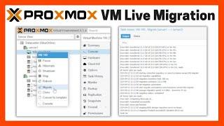 Proxmox VM Live Migration | Migrate VM to another host without Downtime