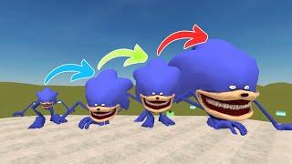 Evolution of Blue  Shin Sonic Nextbots in Playground mod in Garry's Mod Mobile