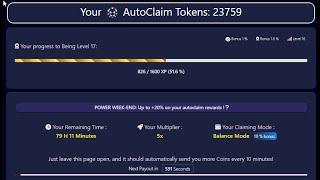 Final Autoclaim 74 криптовалюты без вложений+ Стейкинг ТОП кран.