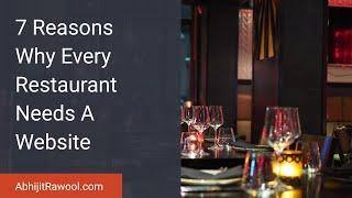 7 Reasons Why Every Restaurant Needs A Website