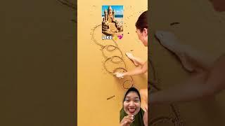 ISTANA PASIR KESUKAAN #diy #art #gamemewarnai #funny #disney #cute #mewarnaibaju
