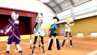 (MMD)Leval polka remix -  Pyku kashotane , lee chibiki , shotas