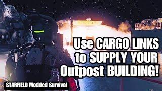 How to Use CARGO LINKS to Supply YOUR Outpost BUILDING! #starfield #starfieldxbox #starfieldgameplay