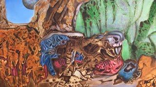 “The wolf abstract “ oil on canvas