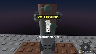 How to get the SERENITY marker in find the markers(Roblox)