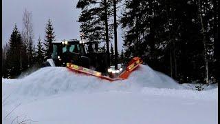 FMG IVALO articulated plough opening forest road