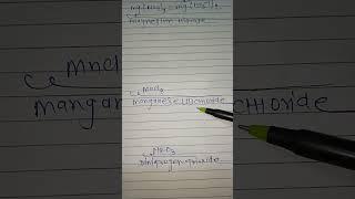 magnesium nitrate and magnesium chloride #srishti #biochemsir #periodictable #education