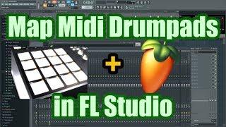 How to Map Drum Pads in FL Studio - Assign Midi Controller to FPC