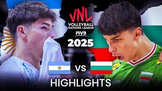 BULGARIA  vs ARGENTINA  | HIGHLIGHTS | Men's VNL 2025