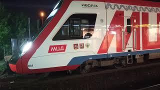 New electric train of Russian Railways / EG2Tv Ivolga Transport system of Moscow/MCD-1