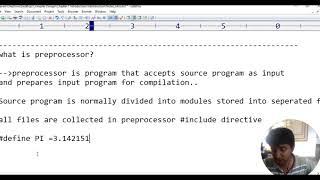 what is preprocessor