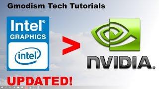 How to switch from Intel HD graphics to dedicated Nvidia graphics card