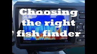 Choosing the right fish finder!