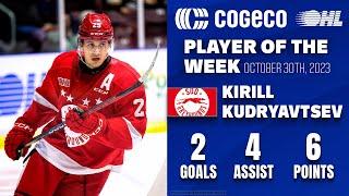 Greyhounds' Kirill Kudryavtsev named OHL Cogeco OHL Player of the Week