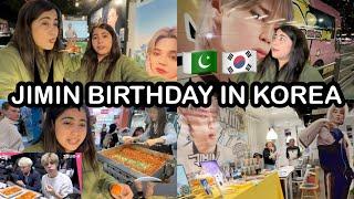 BTS JIMIN BIRTHDAY & KOREAN STREET FOOD VLOG 