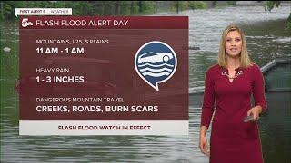 Heavy rain and flash flooding likely in southern Colorado Saturday