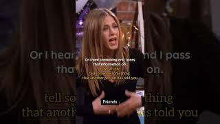 I don't gossip/ #movie#animation #anime #moviescenes#friends #gossip#jenniferaniston #davidschwimmer