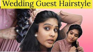 Wedding guest hairstyle| Hairstyle tutorial | simple and easy hairstyle| with hair extensions.