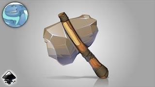 Stone ax icon. Inkscape vector art.