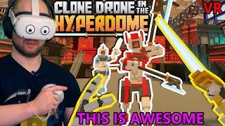 I FOUND AN INCREDIBLE VOXEL VR GAME NOBODY'S TALKING ABOUT | Clone Drone in the Hyperdome VR